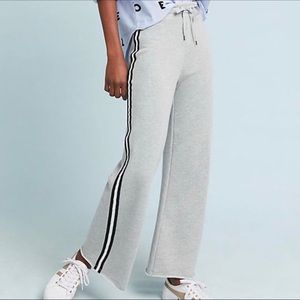 Anthropologie Wide Leg Terry Cloth Sweatpants M